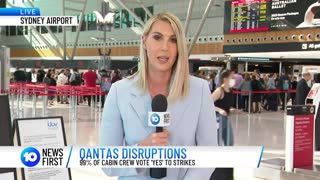 Qantas Cabin Crew Vote To Strike