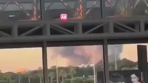 Footage shows Israeli regime attacking the vicinity of Beirut's Rafik Hariri Airport