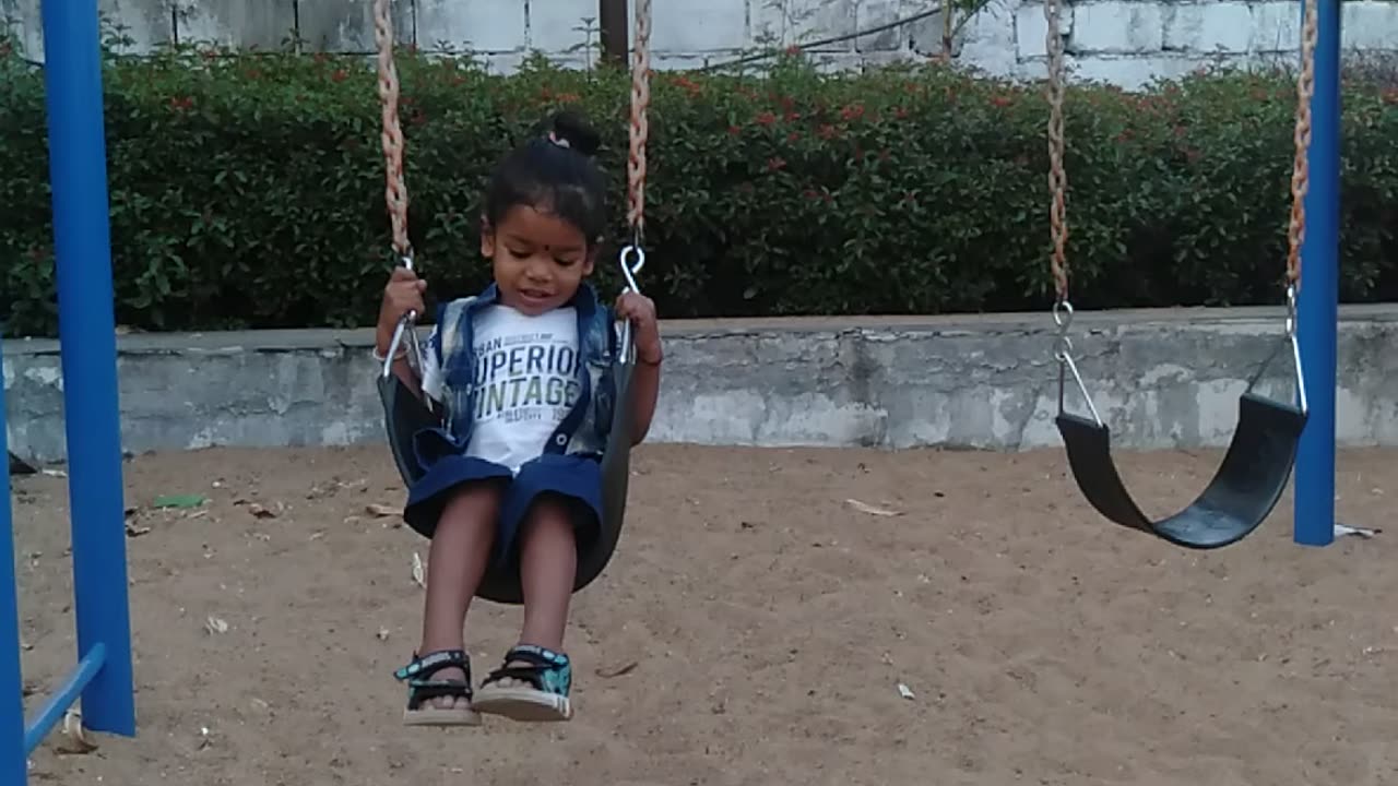 Little Boy Playing In Home Garden