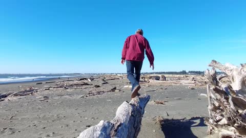 Young or Old have Fun at Ocean Shores at the Beach