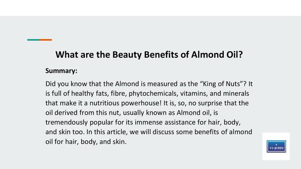 What are the Beauty Benefits of Almond Oil?