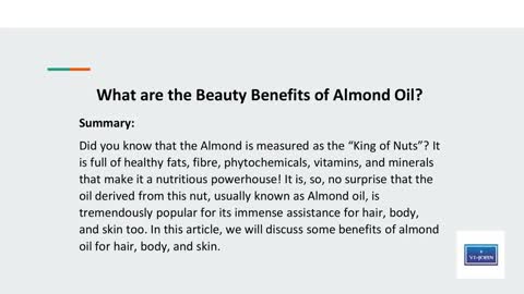 What are the Beauty Benefits of Almond Oil?