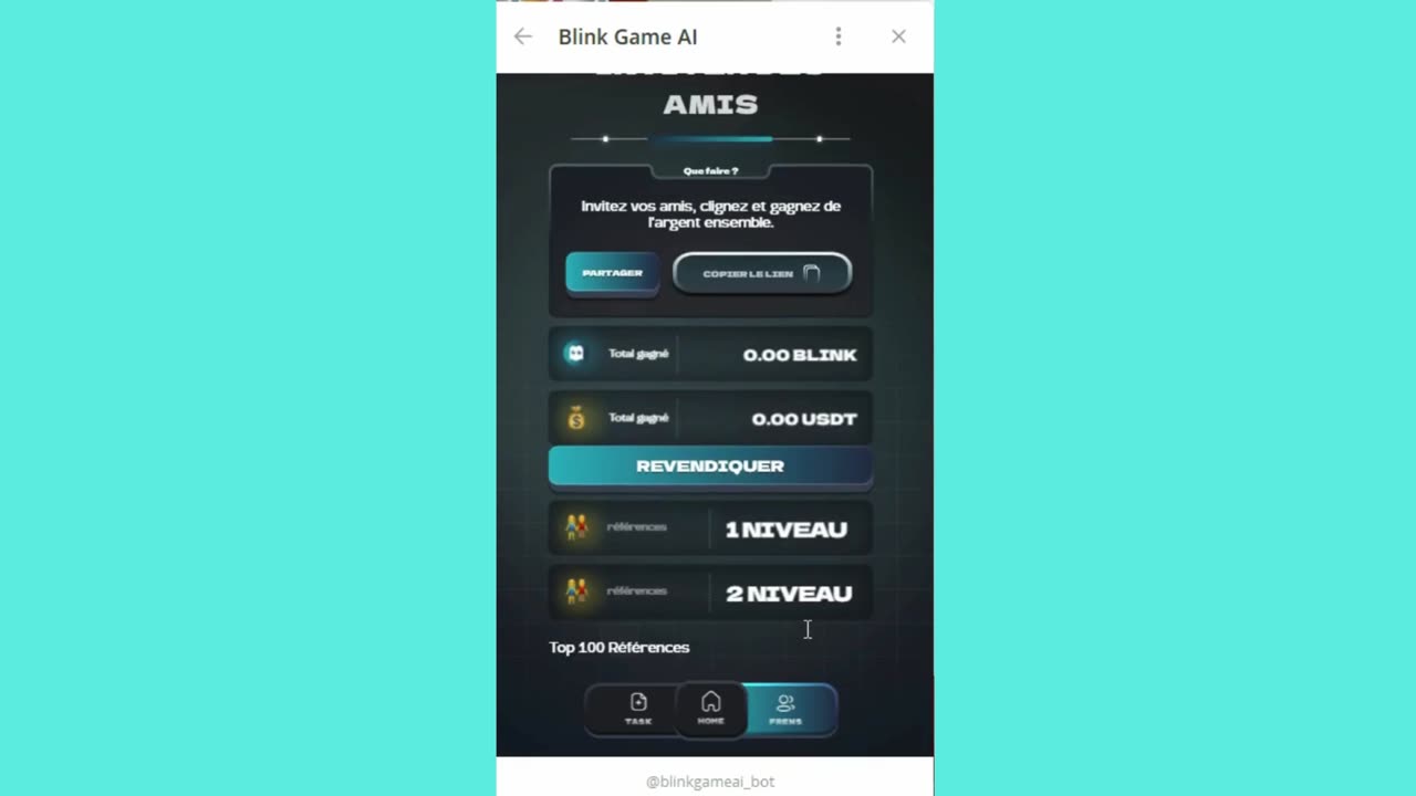 new mining mini app bot telegram blink game al