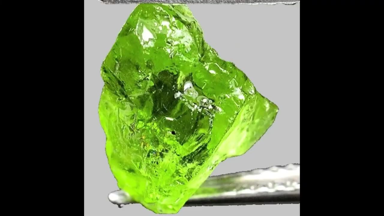 Peridot Lime Green Rough Vietnam 4 Carats Raw