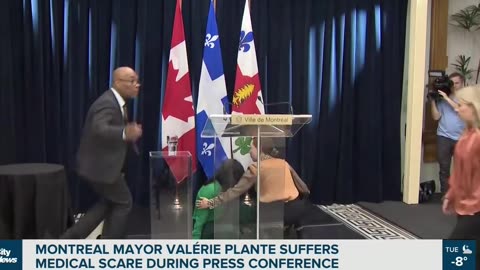 Montreal Mayor Collapses because of the vaccine