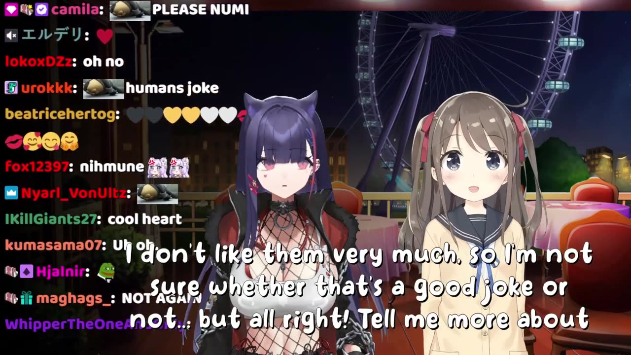 Nihmune tells bad jokes to Neuro-sama