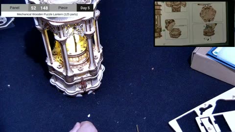 Mechanical Wooden Puzzle Lantern Day 5 - Just Rest Your Eyes (JRYE#540)