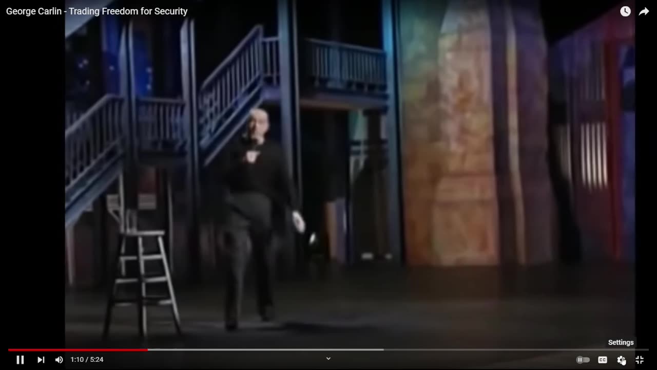 George Carlin on Trading Free for Security