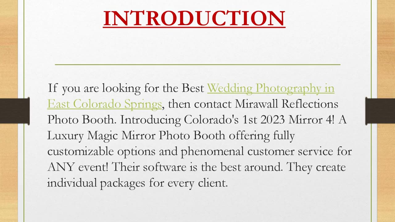 Best Wedding Photography in East Colorado Springs