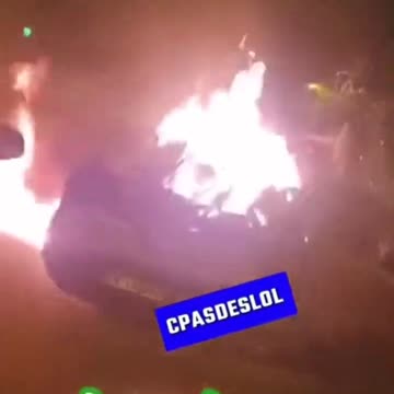 Race rioters chant 'Allahu Akbar' as they torch France