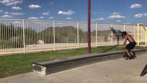 Fakie Half Cab To Nose Slide