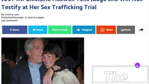 Ghislaine Maxwell Tells Judge She Will NOT Testify