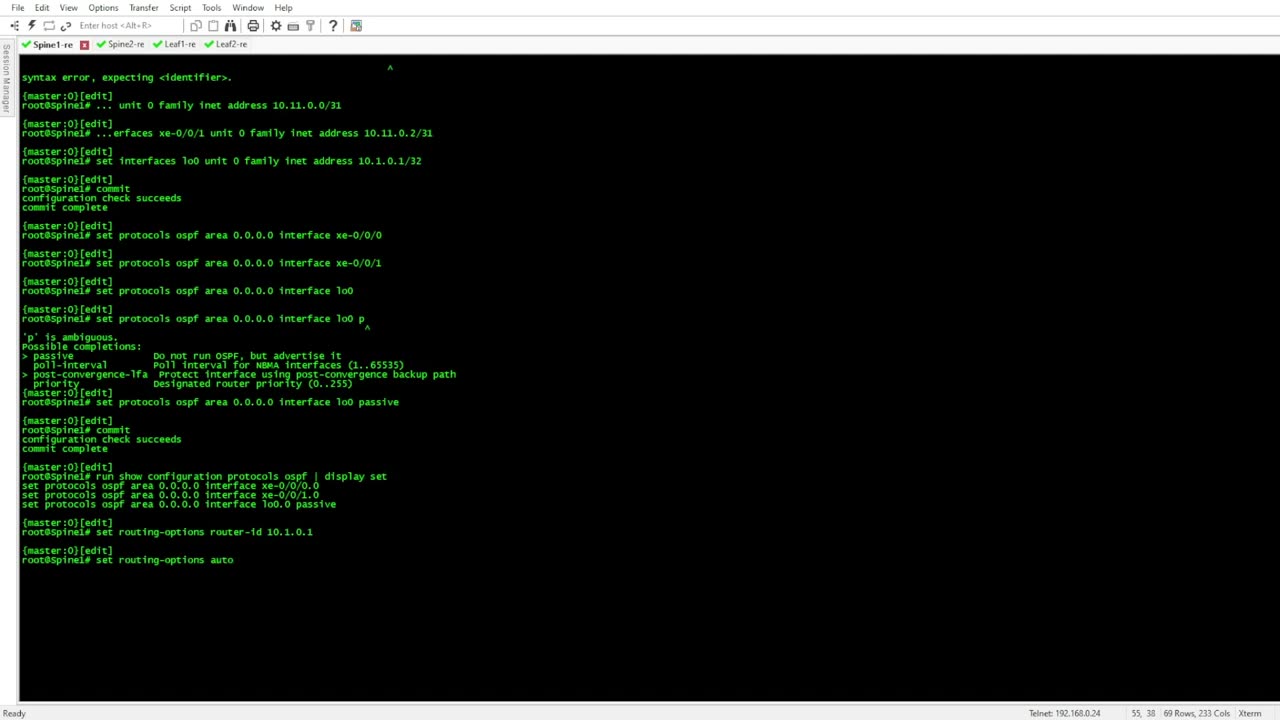 Data Center Juniper l2vpn evpn VxLan