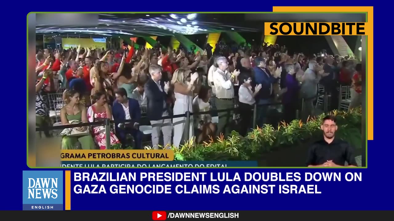 Brazilian President Lula Doubles Down On Gaza Genocide Claims Against Israel | Dawn News English