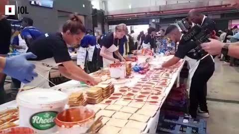 WATCH: Ladles Of Love Make 100000 Sandwiches For The Community