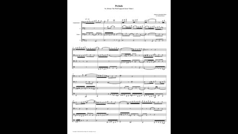 J.S. Bach - Well-Tempered Clavier: Part 1 - Prelude 18 (Euphonium-Tuba Quartet)