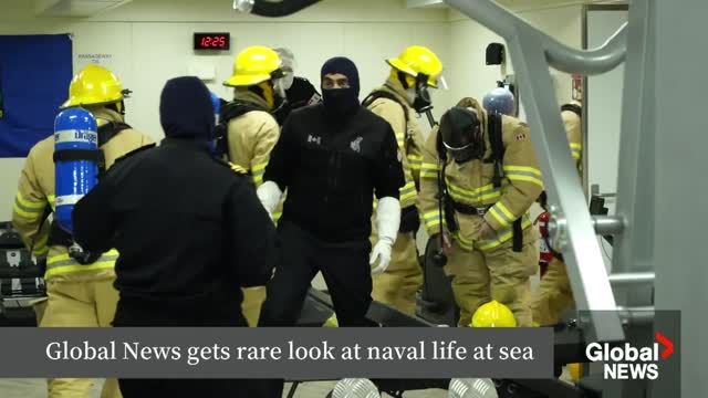 Life at sea On board one of Canada's largest navy ships