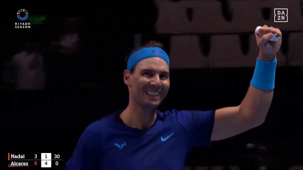 Had to smile after that one 😁 SixKingsSlam Rafael Nadal