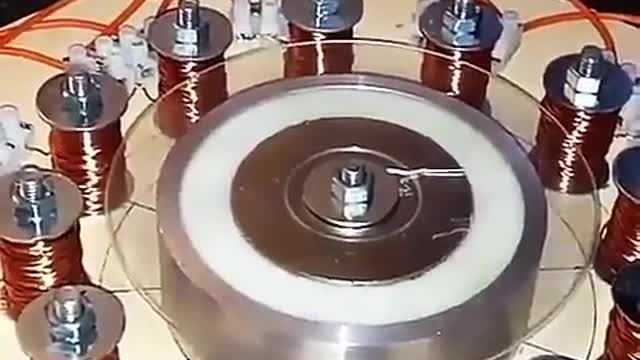 This Electro-Magnetic Engine based off Nikola Tesla’s Patented Design.