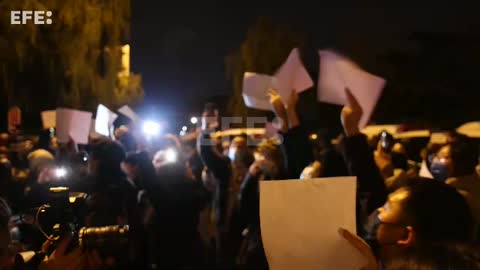 Las protestas contra la política de 'cero covid' llegan a las calles de Pekín