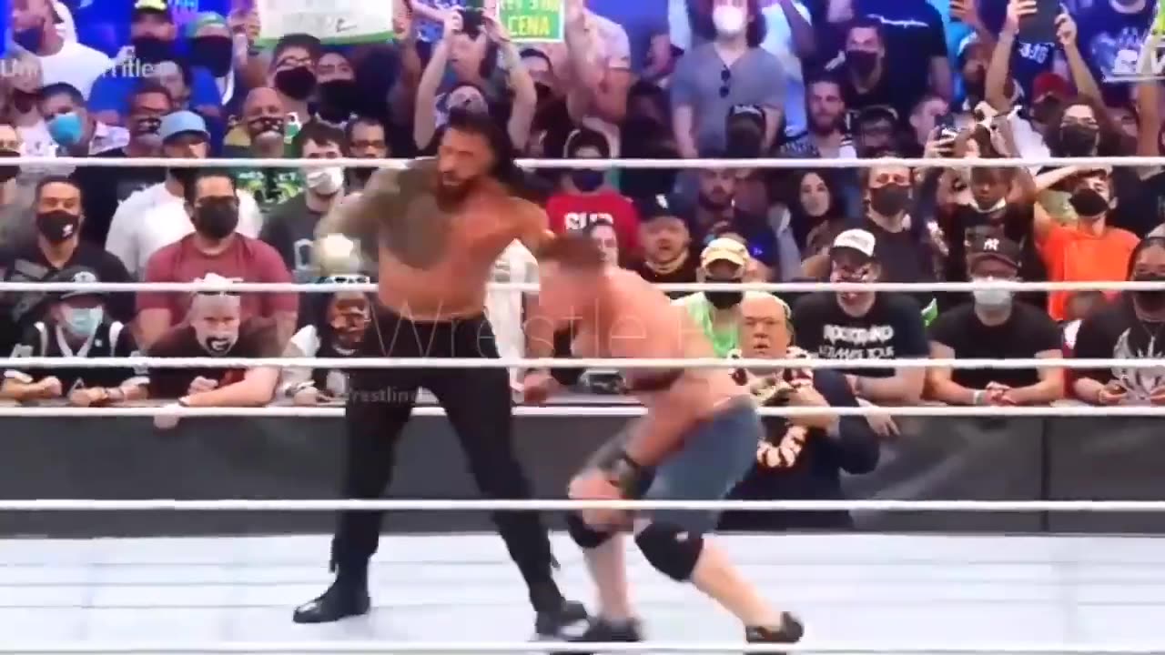 WWE/ Romans reign vs solo vs cena and Aj style at smack down