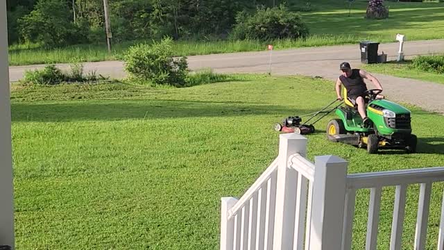 Riding Mower Powered Push Mower