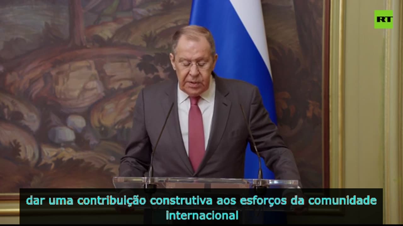 Lavrov dá entrevista coletiva após conversas com a nigeriana FM Tuggar