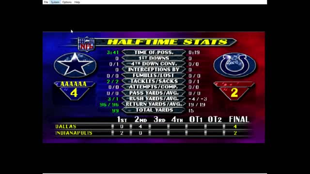 NFL Blitz Circus: DAL @ IND Full Game