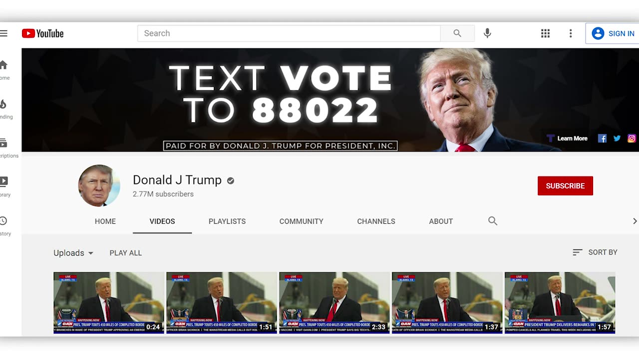 YouTube restores former President Donald Trump’s channel