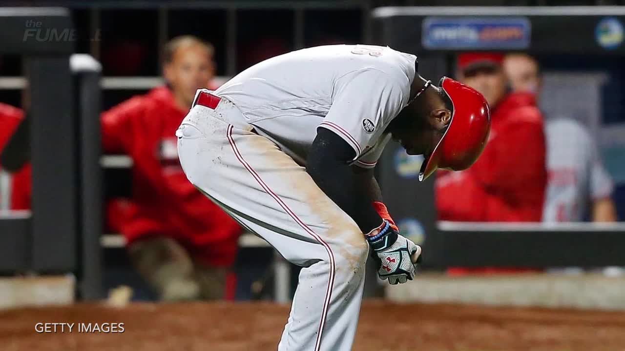 Cincinnati Reds' Brandon Phillips Has One of The Most Painful At Bats