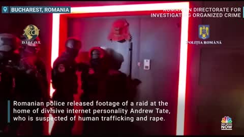 Watch Andrew Tate's Home Raided By Romanian Police.