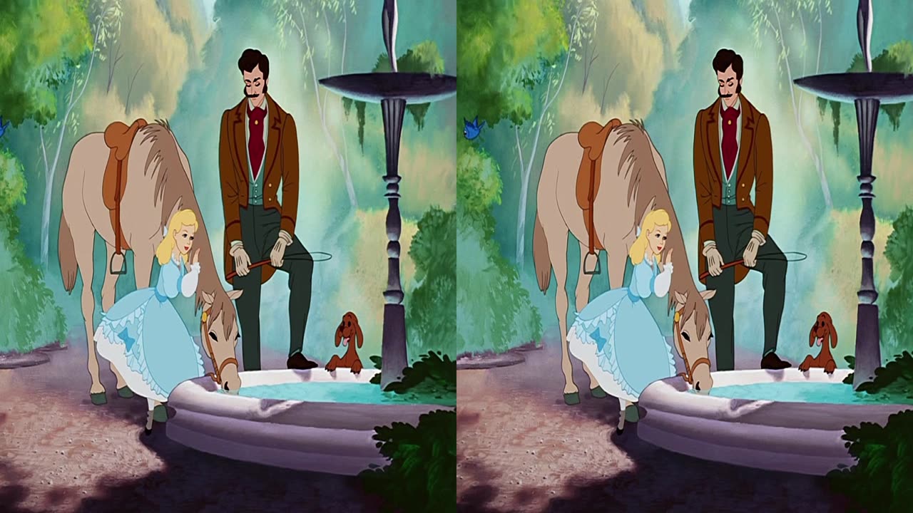 3D SBS .Cinderella 4K 80% MORE DEPTH P1