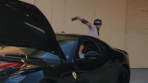 How to film a Ferrari in 1 shot! #shorts