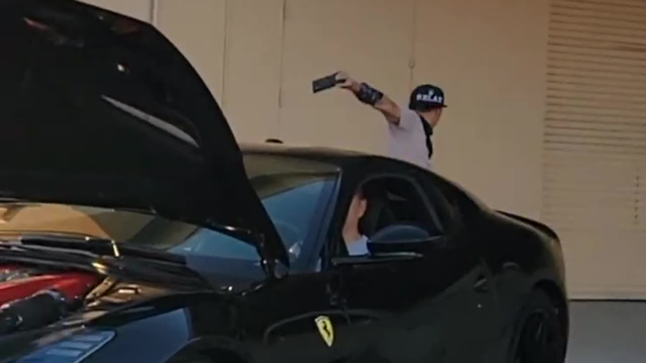 How to film a Ferrari in 1 shot! #shorts
