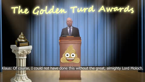 WEF Founder Klaus Schwab, Is Presented With The Prestigious Golden T*** Award By Bill Gates