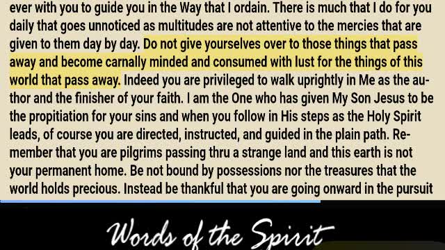 Words of the Spirit | May 13 2022
