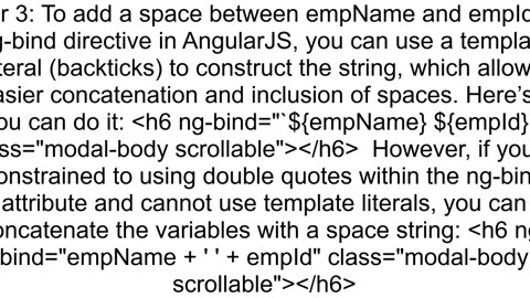 Add space within two variables in ngdiv