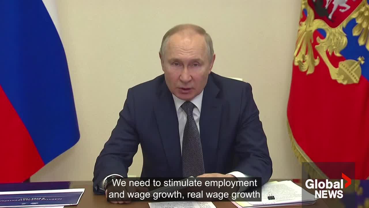 Putin says Russia's economy likely shrank by 2.5% in 2022