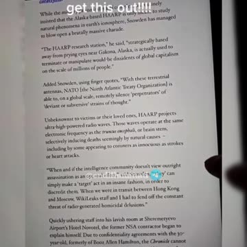 💥💥 EDWARD SNOWDEN: 𝗛𝗔𝗔𝗥𝗣 ASSASSINATION AGENDA⁉️