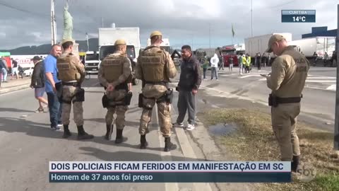 Manifestantes bolsonaristas atacam viaturas no Pará | SBT Brasil (07/11/22)