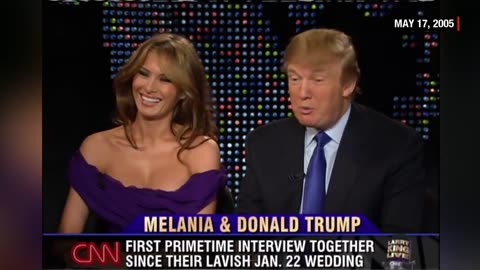 Donald and Melania Trump as newlyweds (2005)