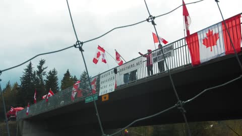 Walk The Flag - Forbidden Plateau Overpass - Courtenay BC