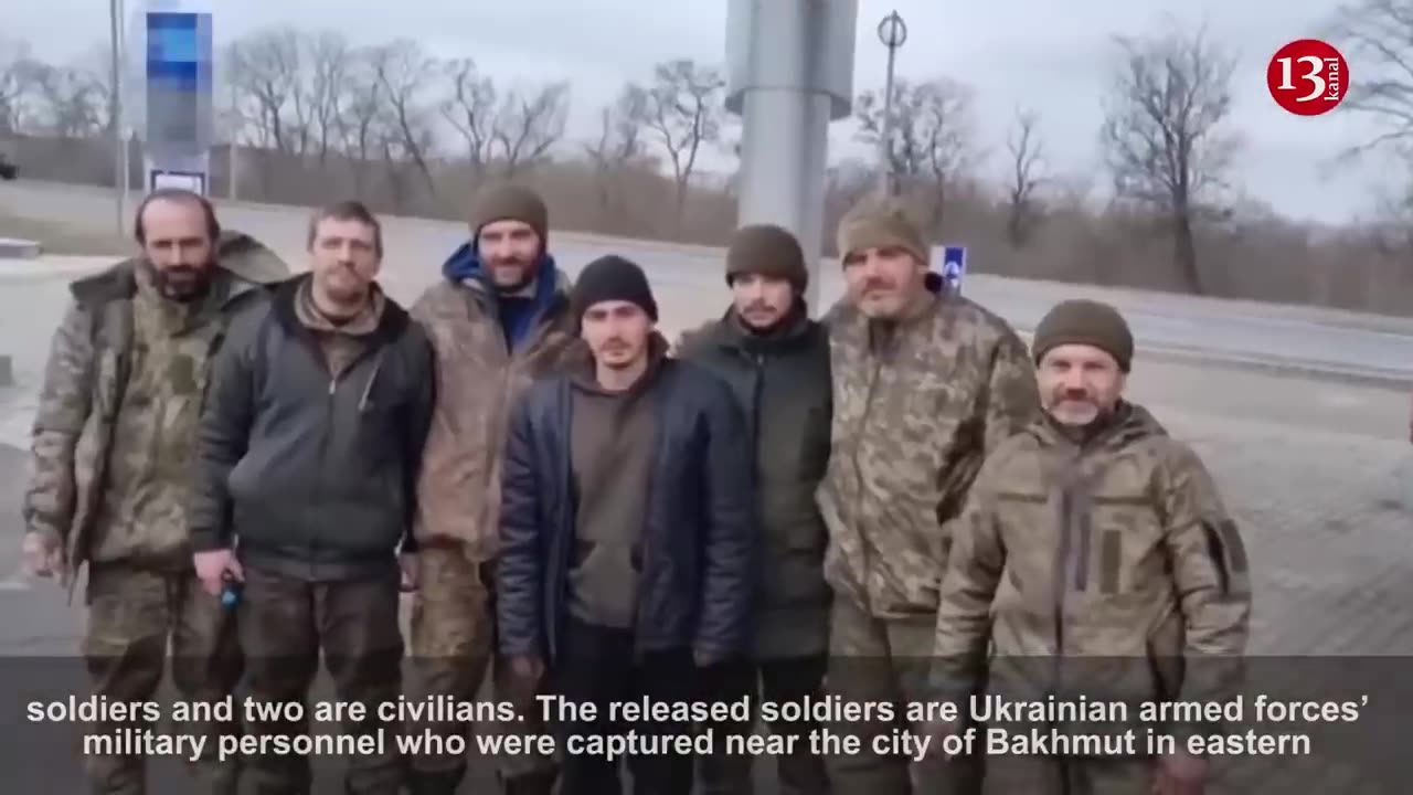 12 Ukrainian soldiers captured in Bakhmut and Kremennaya are released