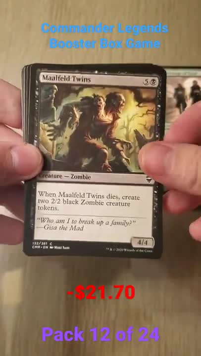 Cracking Packs 017 - Commander Legends - Magic the Gathering Booster Box Game Pack 12 of 24