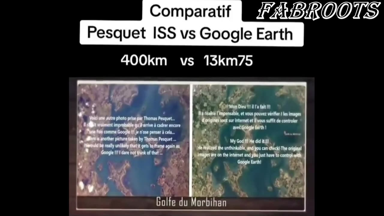 COMPARATIF PESQUET ISS VS GOOGLE EARTH 🤣🤣🤣