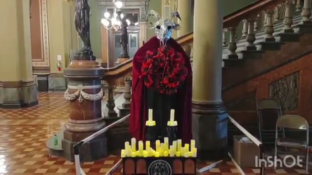 Satanic Temple of Iowa installed a "holiday" display at the Iowa State Capitol