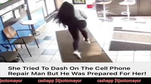 She Got Caught Trying To Steal From A Cellphone Store! Is It Time To Ban Black Women?