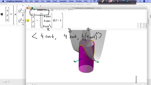 MAT 267 Wed Sep 15: Intersection of Surfaces