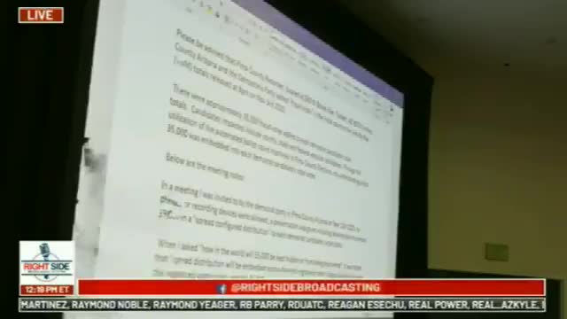 Pima County tech provider alleging that 35,000 votes were given to all Democrat candidates