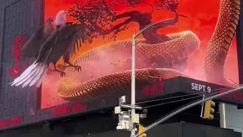 Times Square 3D Billboard 🔥 Cobra Kai